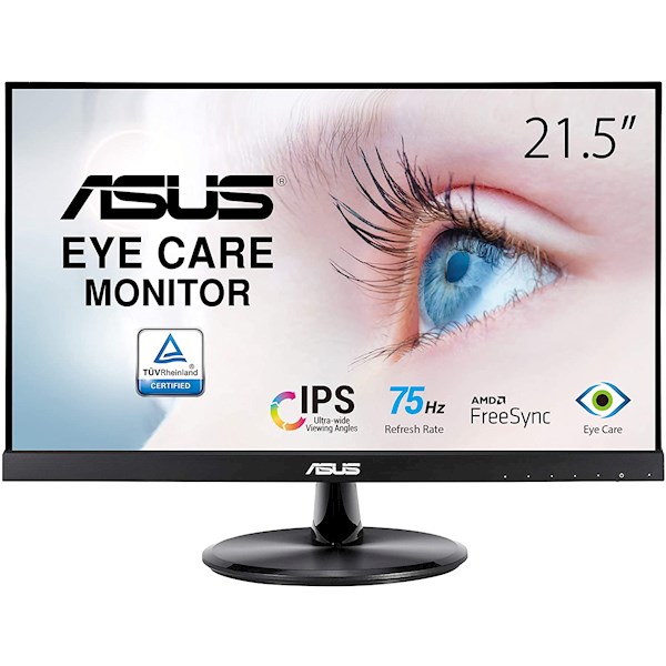 მონიტორი Asus VP229HE, 21.5", Monitor, FHD, LED, HDMI, VGA, Black